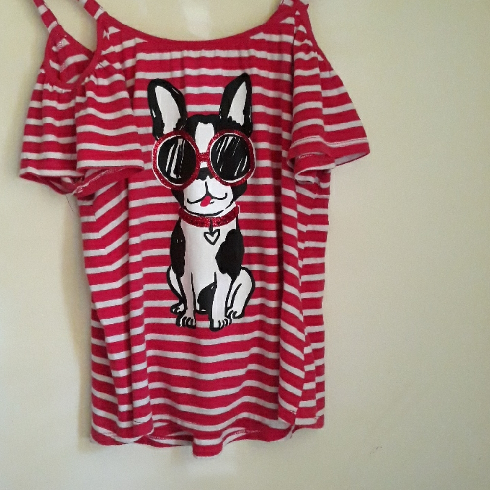 Pink and white striped shitt